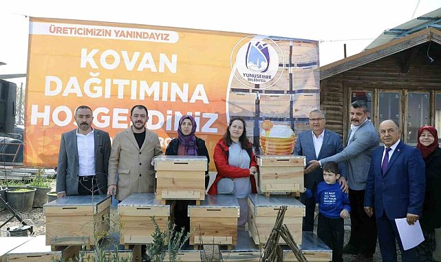 Üreticilere fidan ve kovan desteği