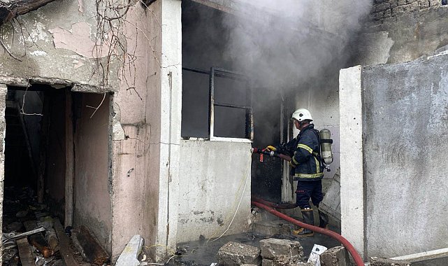 Uyuşturucu kullanan şahısların yangın çıkardığı iddiası