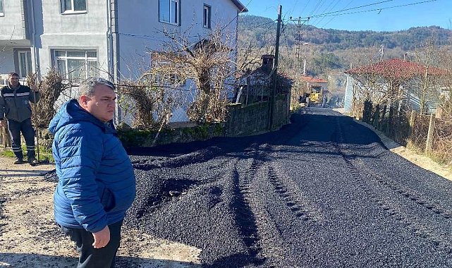 Uzunöz Mahallesi'nde asfalt çalışması