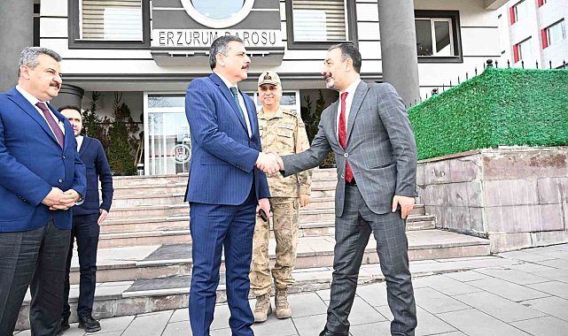 Vali Çiftçi Erzurum Barosu'na iade-i ziyaret