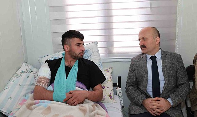 Vali Osman Varol, yaralı askeri ziyaret etti