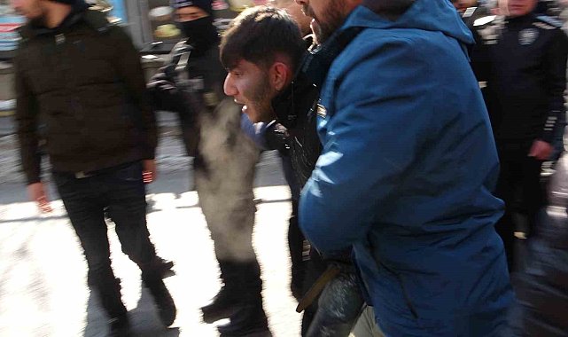 Van'da 1 Şubat yürüyüşünde arbede: 2 gözaltı