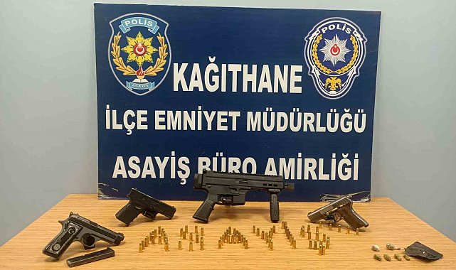 Yağma suçundan aranan firari Uzi ile yakalandı