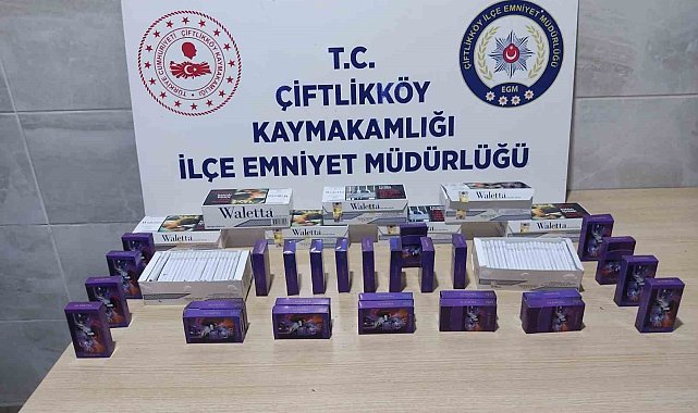 Yalova'da 2 bin 340 adet dolu makaron ele geçirildi