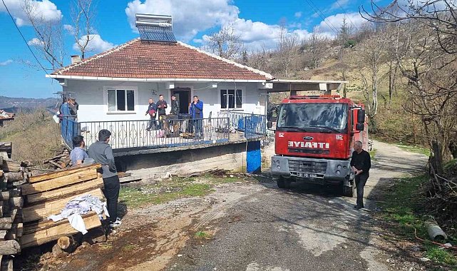Yığılca&#039;da yangında 1 kişi yaralandı