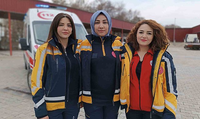 112'nin kadın kahramanları zorlu coğrafyada görev yapıyor