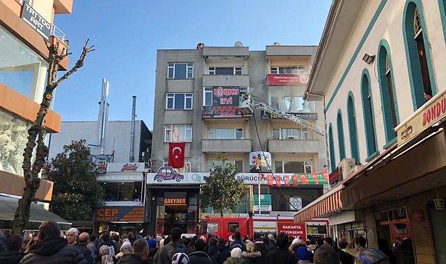 'Korku Evi'nde korkutan yangın