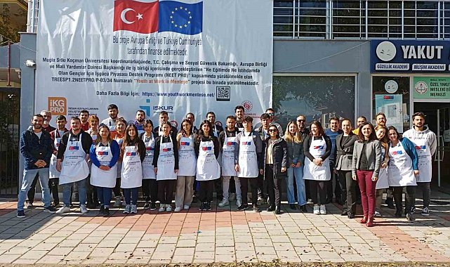 'Menteşe'de Gençler İşte' projesinde mesleki ve işbaşı eğitimleri tamamlandı