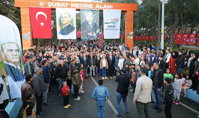 50 bin metrekare alana inşa edilen 6 Şubat Mesire Alanı'nın açılışı gerçekleştirildi