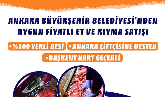 ABB'den Ramazan ayına özel uygun fiyatlı et ve kıyma satışı