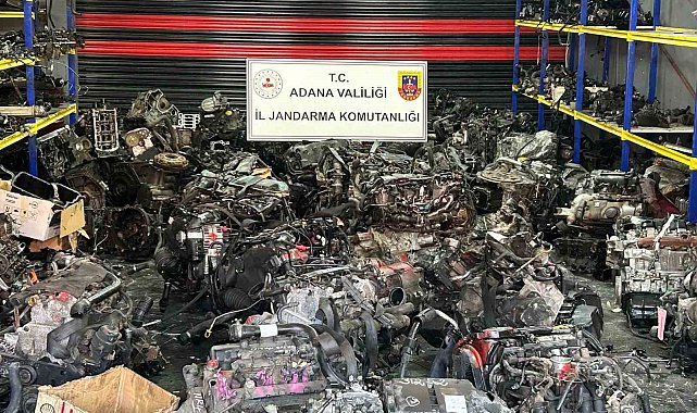 Adana'da 96 kaçak otomobil motoru ele geçirildi