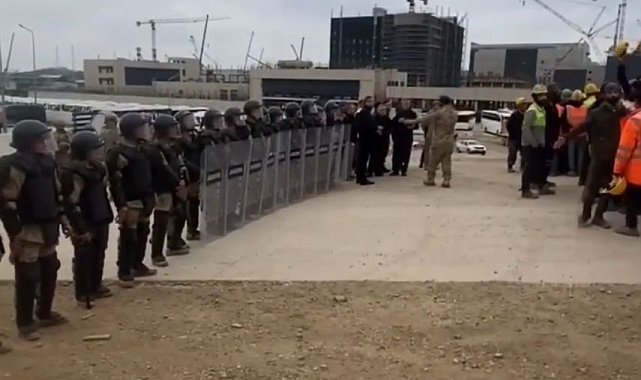 Akkuyu NGS'de maaş alamayan işçiler iş bıraktı