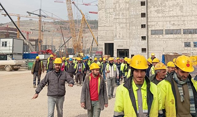 Akkuyu NGS'de taşeron firma işçilerinden maaş tepkisi