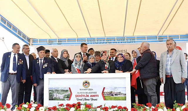 Alanya'da Şehitlik Alanı ve Anıt Projesi'nin temeli törenle atıldı