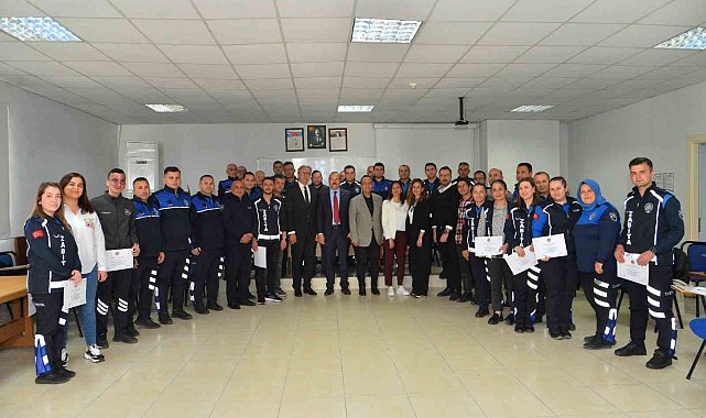 Alanya'da zabıta personeline yönelik 4 haftalık eğitim programı tamamlandı