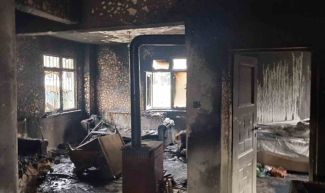 Alaplı'da evde çıkan yangında 2 kişi yaralandı