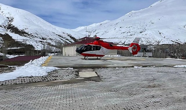 Ambulans helikopter 49 yaşındaki hasta için havalandı