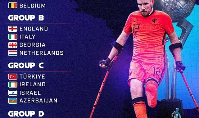 Ampute Futbol Milli Takımı'nın Avrupa Şampiyonası'ndaki rakipleri belli oldu