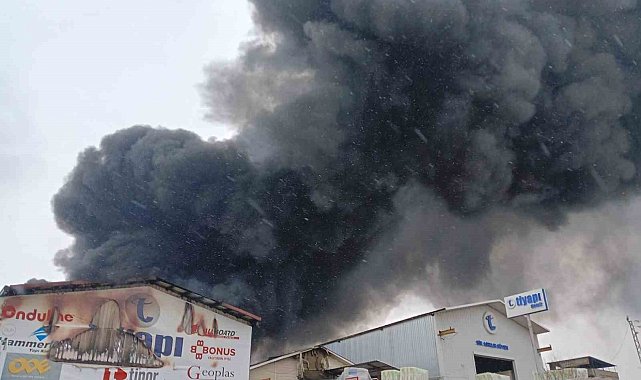 Ankara'da depoda yangın