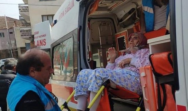 Aydın'da hastalar sandığa taşındı