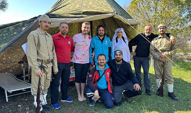 Aydın'da sahra hastaneleri kurulumu eğitimi verildi