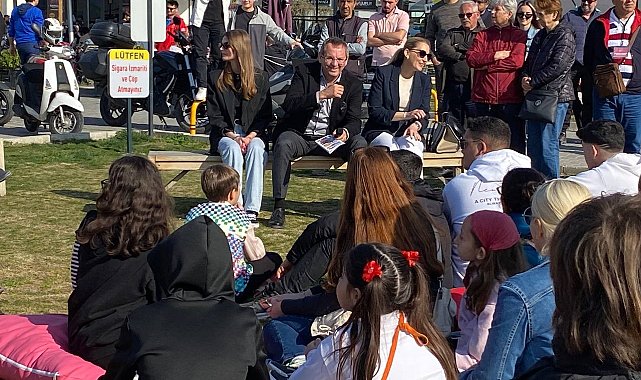 Ayvalık'ta Mesut Ergin gençlerle buluştu