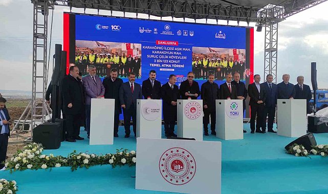 Bakan Özhaseki 3 bin 123 konutun temelini attı