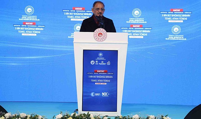 Bakan Özhaseki: "Bugün çekilecek kuradan 76 bin konutumuzu Türkiye genelinde dağıtmış olacağız"