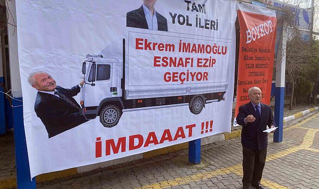 Balıkçı Kenan'dan İmamoğlu'na dikkat çeken afişli tepki