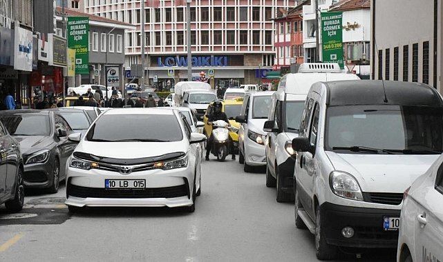 Balıkesir'de şubat ayında araç sayısı 594 bin oldu
