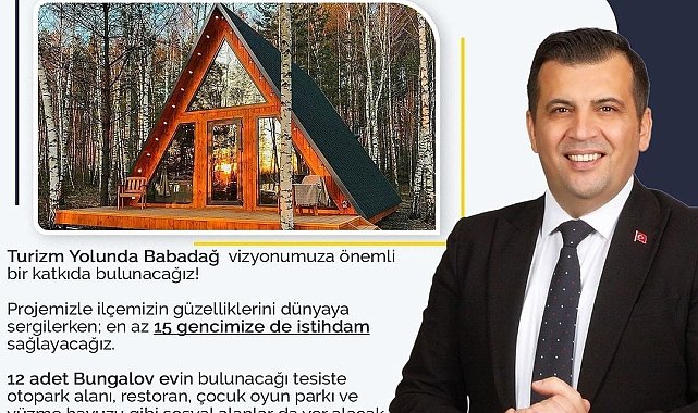 Başkan Atlı'dan Babadağ'da ses getirecek 'Bungalov Evler' projesi