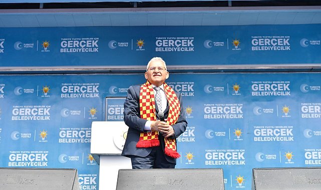 Başkan Büyükılıç'tan Büyük Kayseri Mitingi'nde "güç ve dayanışma" vurgusu