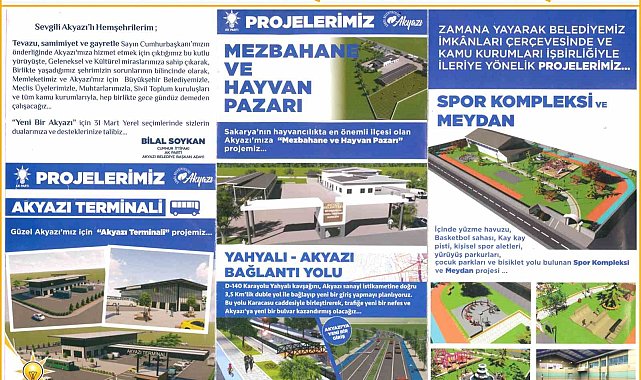Başkan Soykan: "Akyazı için söz verdiklerimizi yaptık, yine yapacağız"