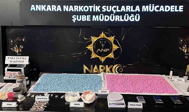 Başkentte zehir tacirlerine operasyon: 20 bine yakın uyuşturucu hap ele geçirildi