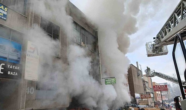 Başkentteki imalathane yangını kontrol altına alındı