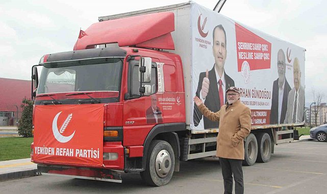 Bu da '10 teker' seçim kamyonu