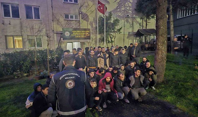 Bursa polisi kaçak 63 yabancı uyruklu şahsı yakaladı