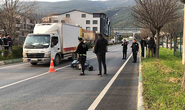 Bursa'da kazaya karışan motosiklet sürücüsü hayatını kaybetti
