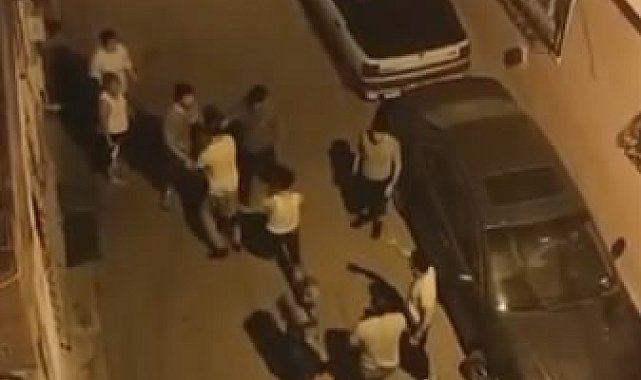 Bursa'da komşuların park kavgası kamerada