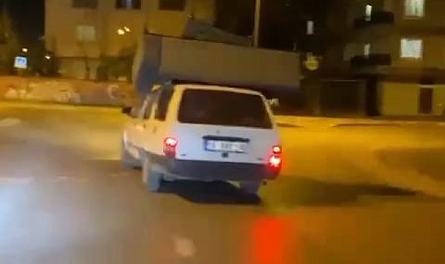 Bursa'da tehlikeli taşımacılık kamerada