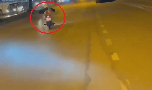 Bursa'da tehlikeli yolculuk kamerada