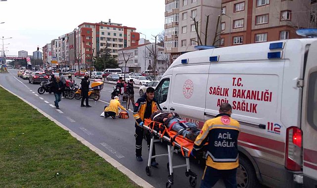 Çorlu'da trafik kazası: 2 yaralı