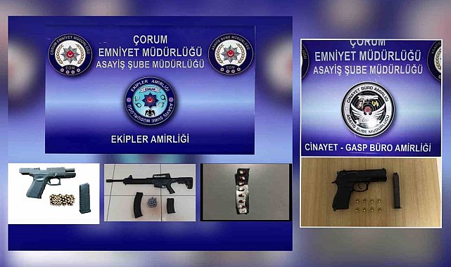 Çorum polisinin suçlularla mücadelesi sürüyor