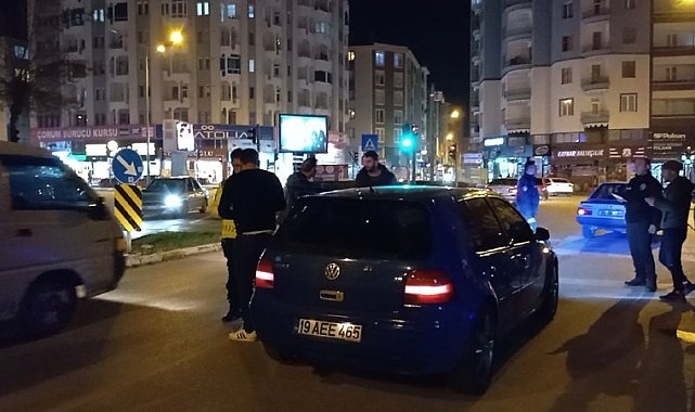 Çorum'da 4 araç sürücüsüne 58 bin TL ceza