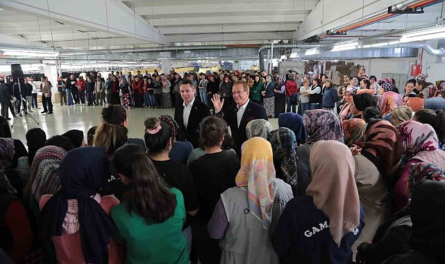 Cumhur İttifakı adayları Pekdemir ve Başer'den fabrika ziyaretleri