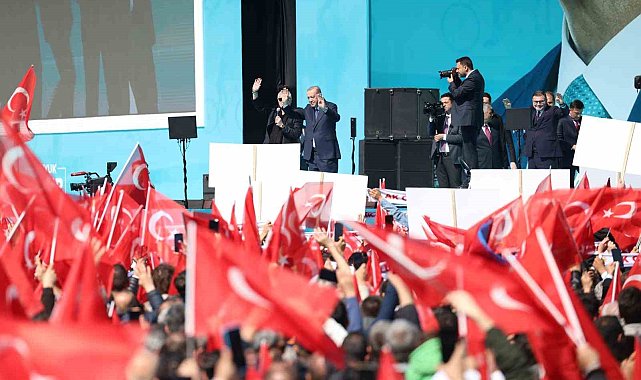 Cumhurbaşkanı Erdoğan, büyük İzmir mitinginde konuştu