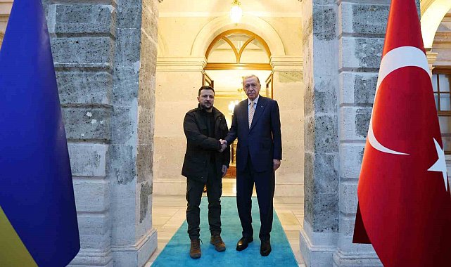 Cumhurbaşkanı Erdoğan, Ukrayna Cumhurbaşkanı Zelenski'yi kabul etti