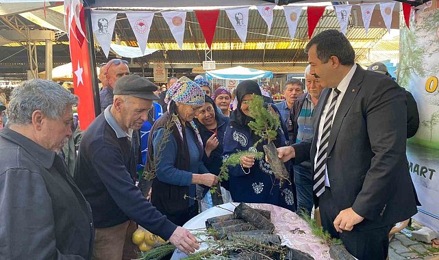 Dalaman'da vatandaşlara 3 bin adet fidan dağıtıldı