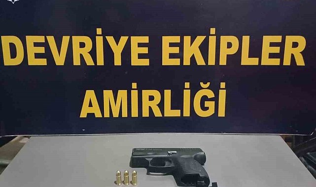 Defne'de ruhsatsız tabanca ve fişek ele geçirildi
