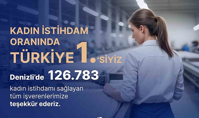 DENİB Başkanı Memişoğlu; "Kadın istihdamı oranında ülke birincisiyiz"